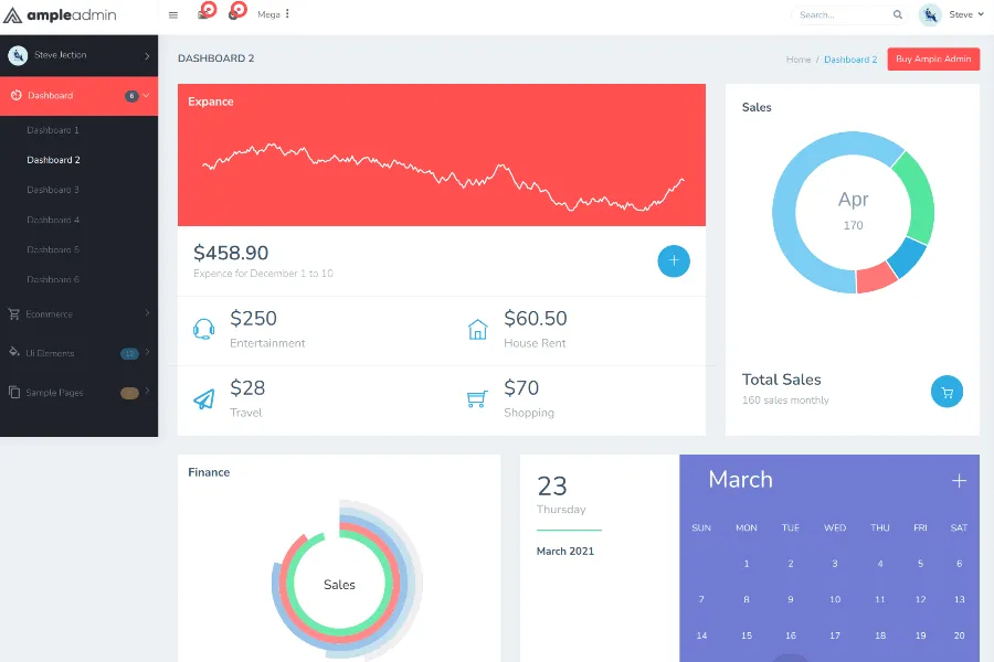 free bootstrap admin dashboard themes