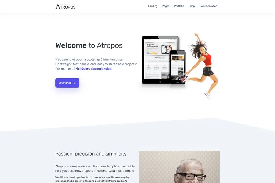 Atropos -html website template