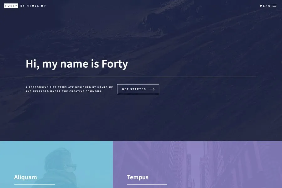 Forty - A Responsive Template