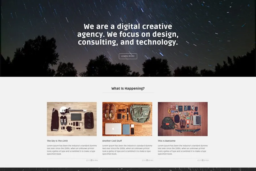 Marco – one page business Html5 template