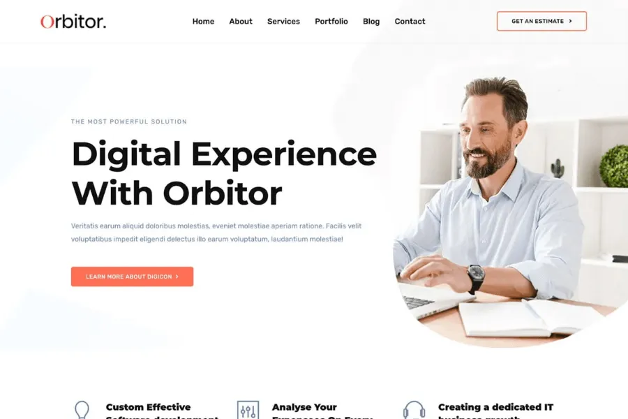 orbitor hugo software company website theme