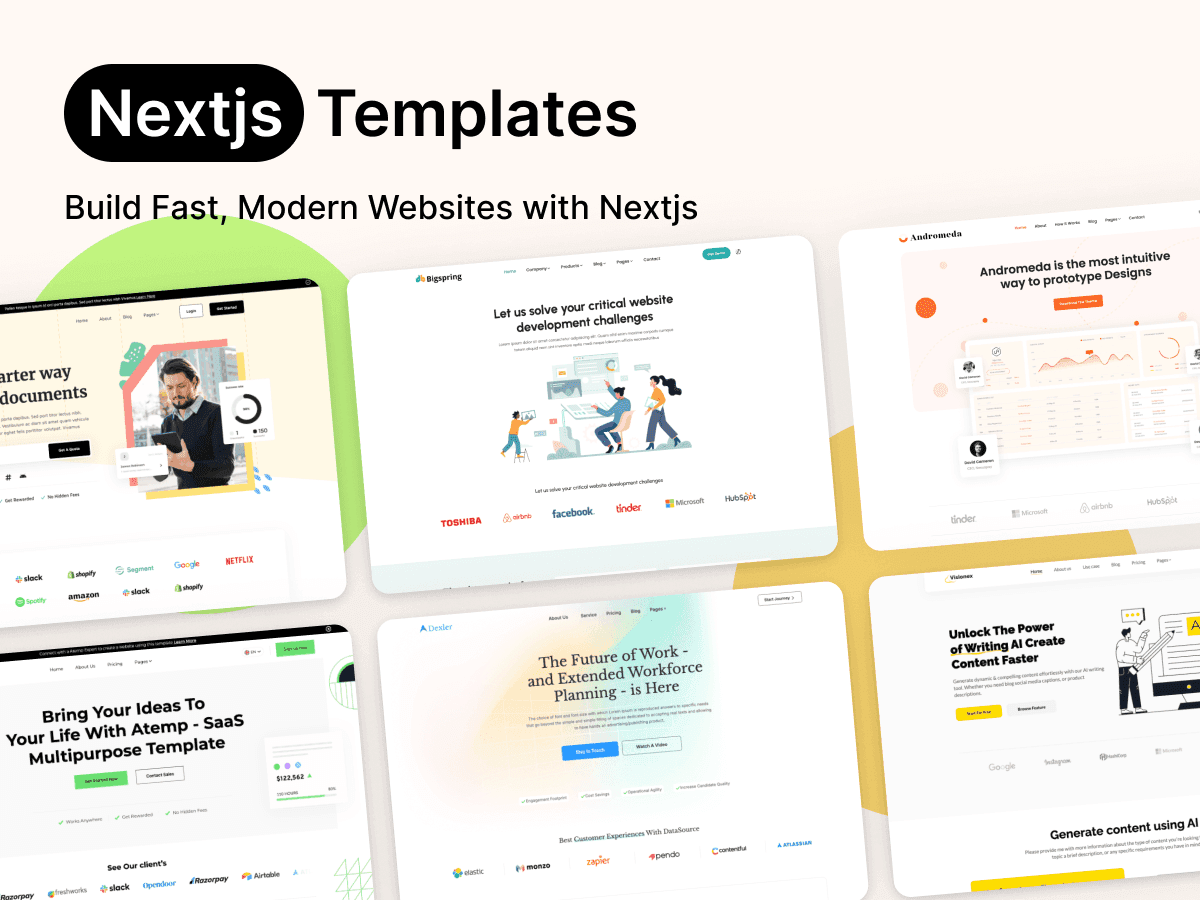 Unlock <number>+ Nextjs Templates!