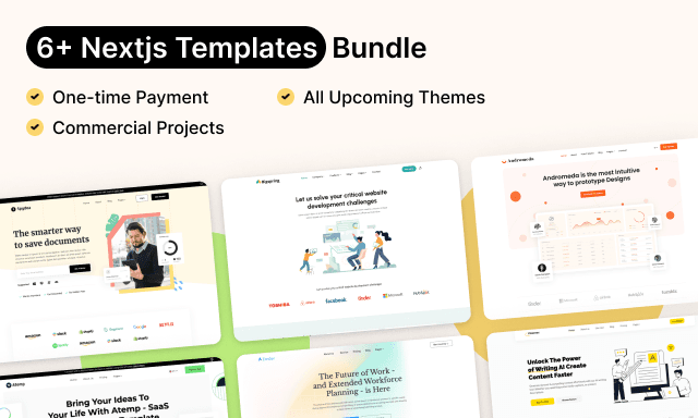 Unlock <number>+ Nextjs Templates!