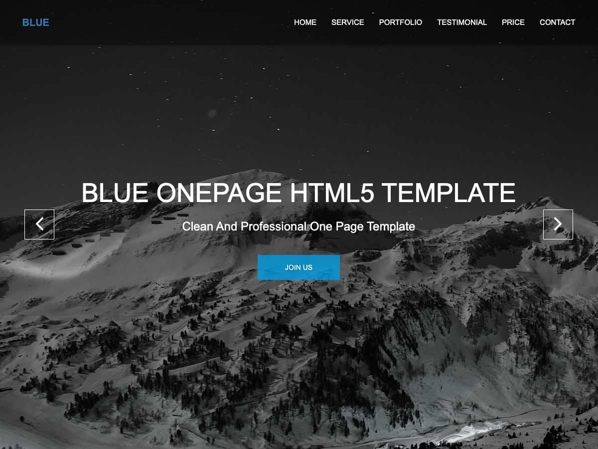 Blue Bootstrap - One page Business Template