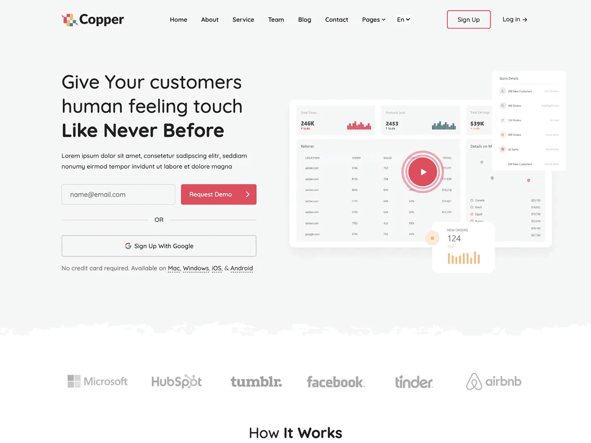 Copper Hugo - Hugo SaaS Website Theme