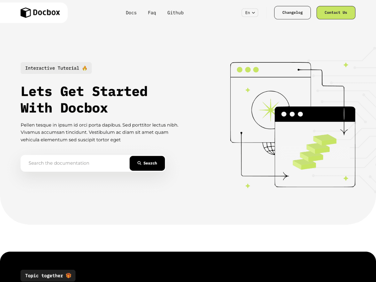Docbox Tailwind - Modern Documentation Template