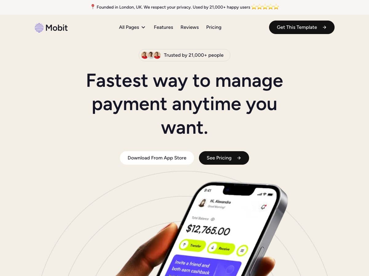 Mobit Nextjs - Software & Mobile App Theme
