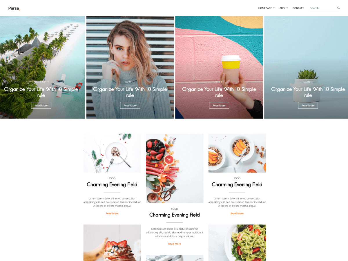 Parsa Bootstrap - Personal Blog Template