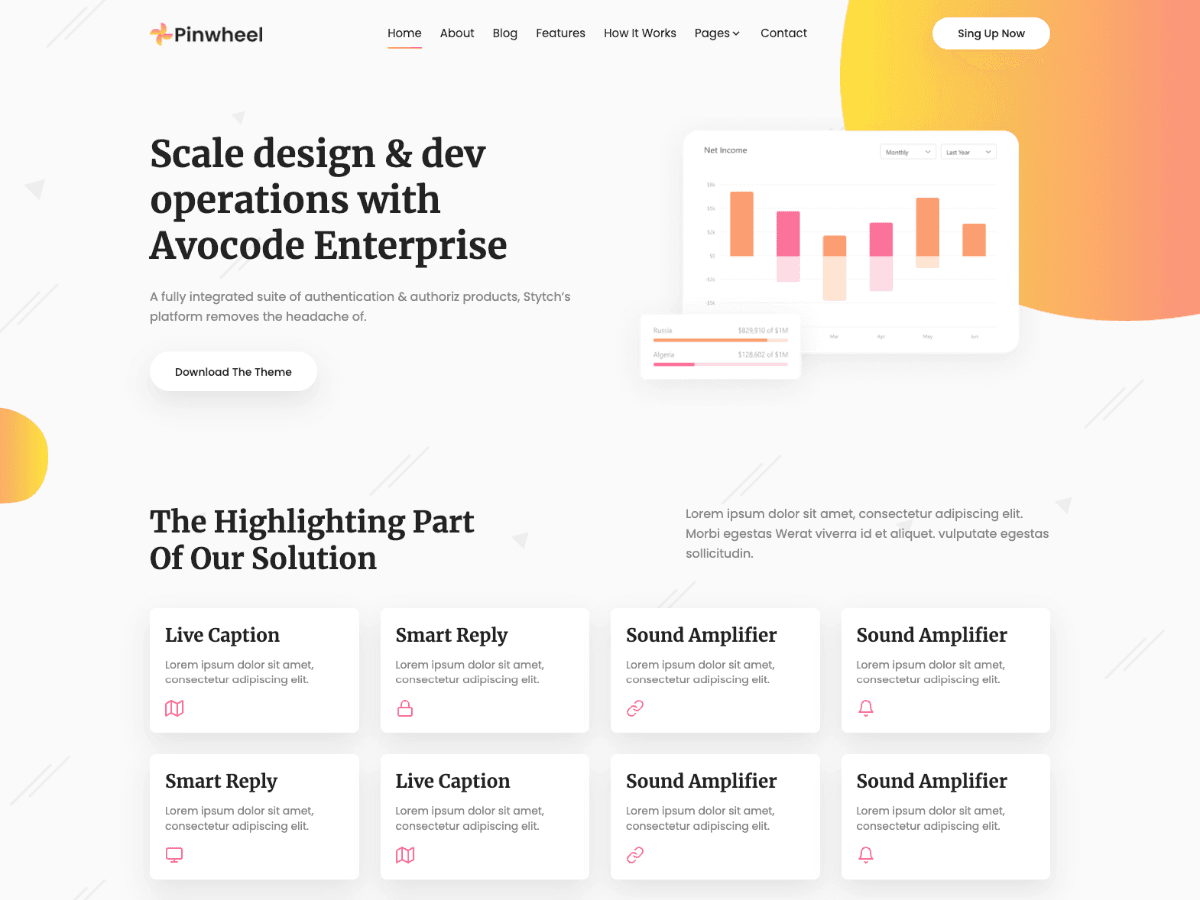 Pinwheel Tailwind - Free SaaS Template