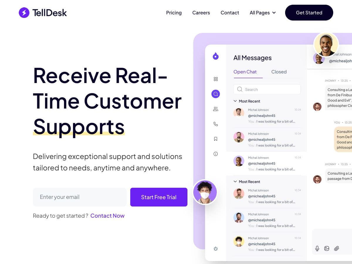 Telldesk Hugo - Multipurpose SaaS Theme