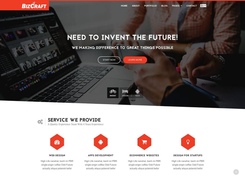 Bizcraft Hugo - Hugo Business Theme