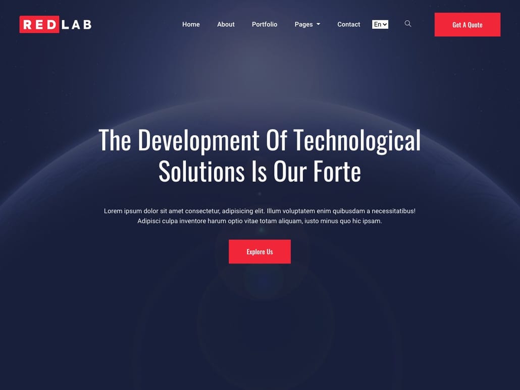 Redlab Hugo - Software Company Website Theme