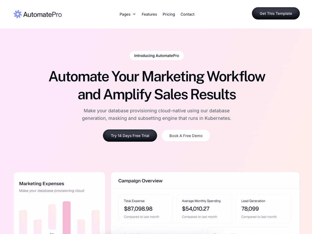 AutomatePro Astro - Astro landing page