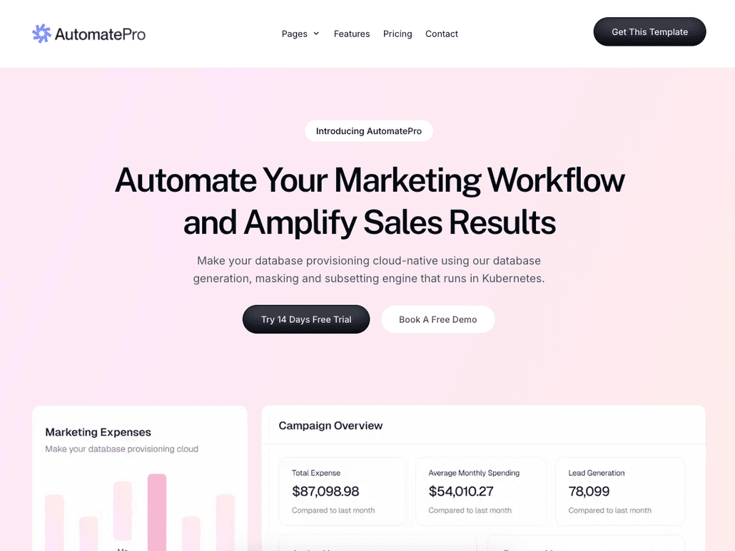 AutomatePro Astro - SaaS & Startup Theme