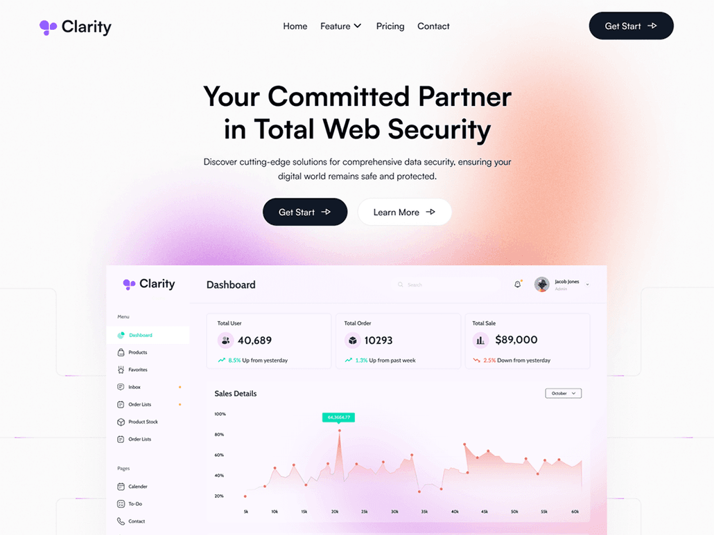 Clarity Astro - Security SaaS & Startup Theme