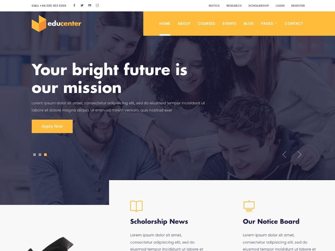 Educenter Bootstrap - Education Template