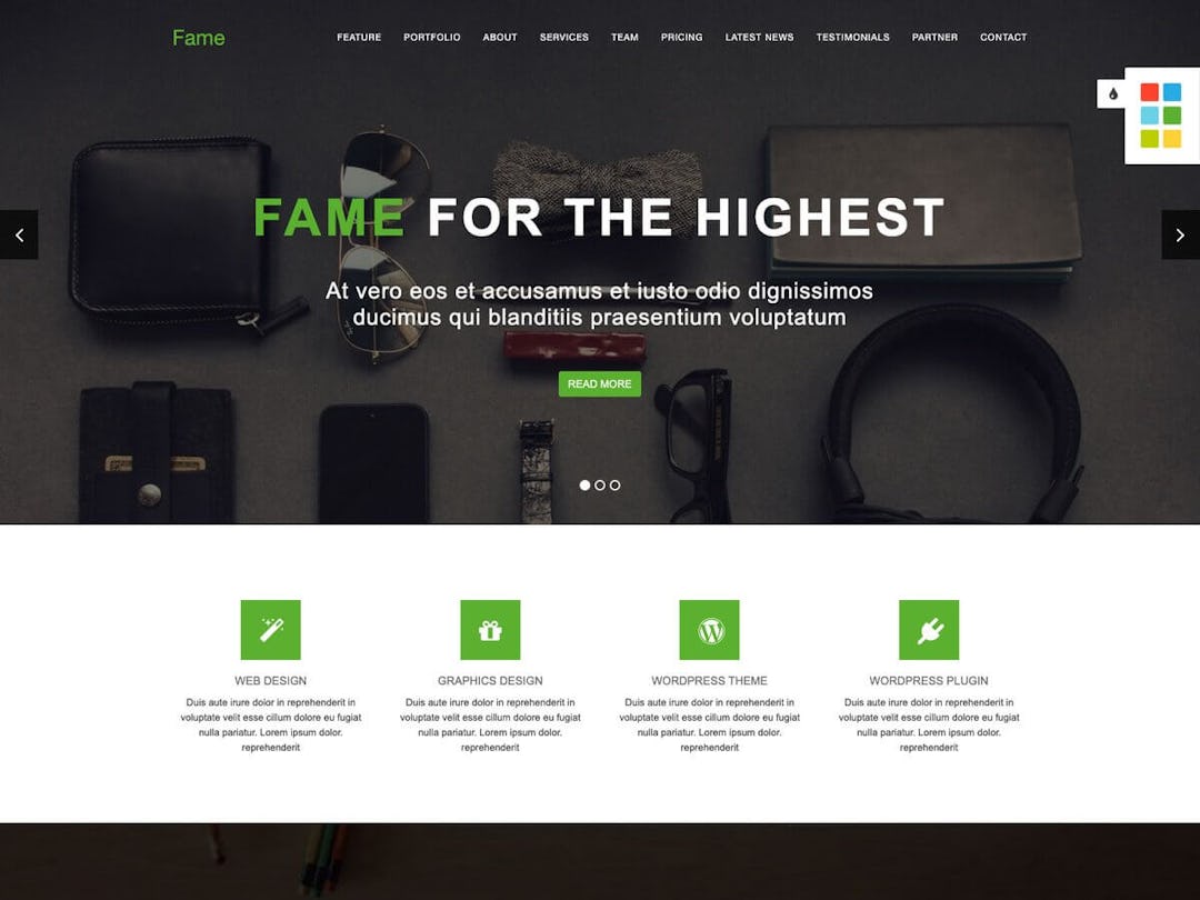 Fame Bootstrap - Business Template