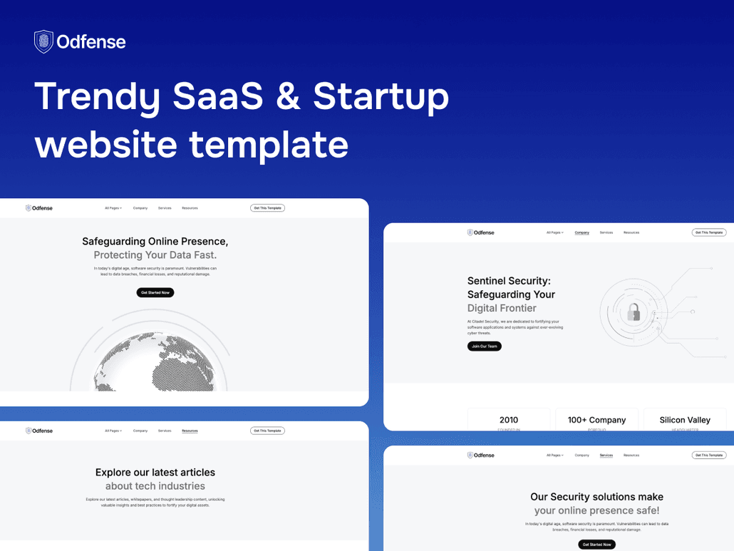 Odfense Tailwind - IT & Software Template