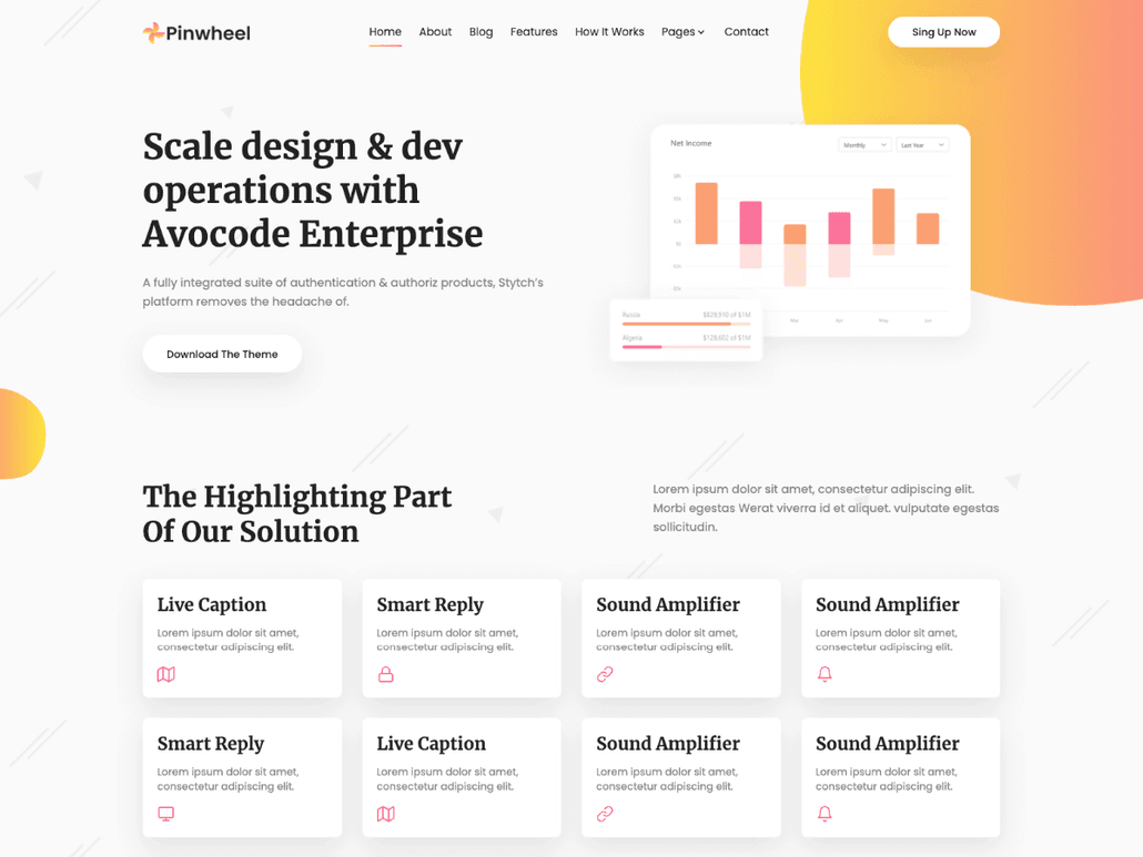 Pinwheel Tailwind - Free SaaS Template