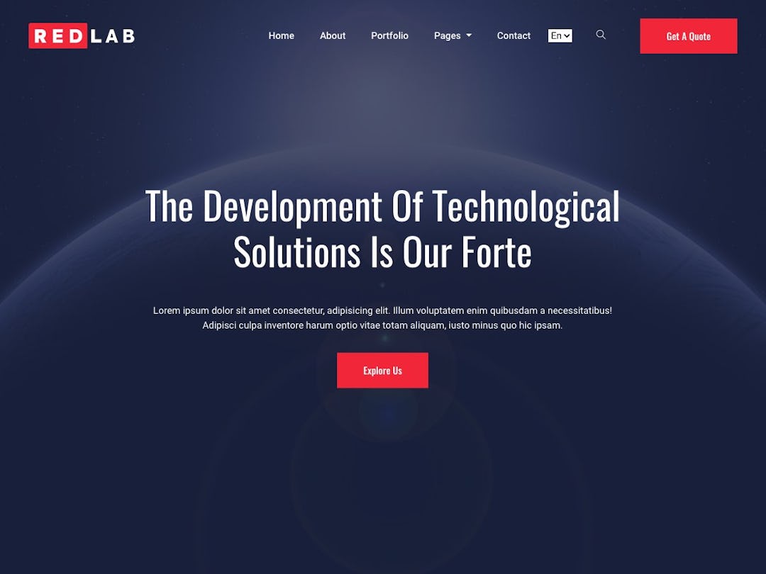 Redlab Hugo - Software Company Website Theme