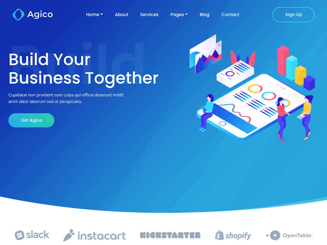 Agico Bootstrap - Landing Page Template