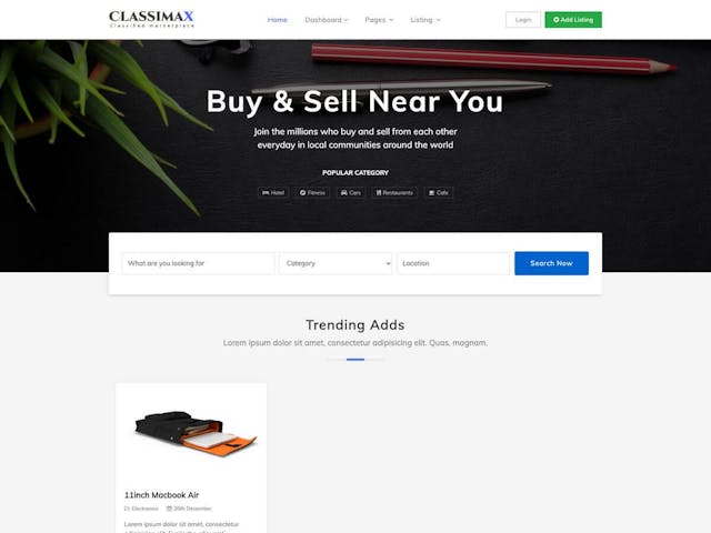 Classimax Bootstrap thumbnail
