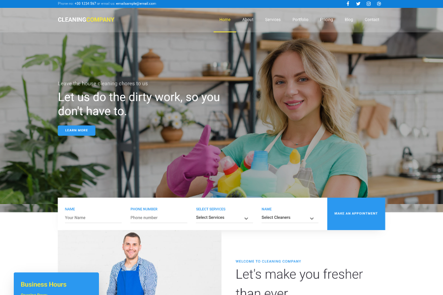Cleaning Company Template