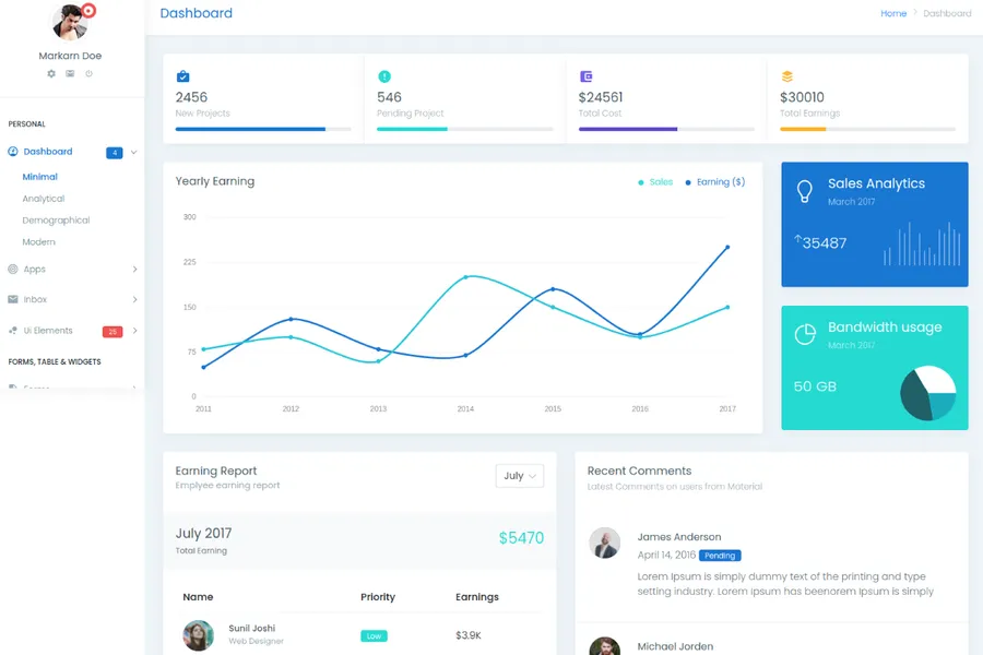 Admin Press - Easy To Customize Bootstrap Admin Dashboard Template