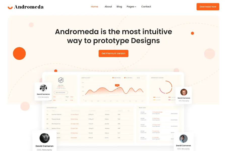 Andromeda Light Nextjs SaaS Templates