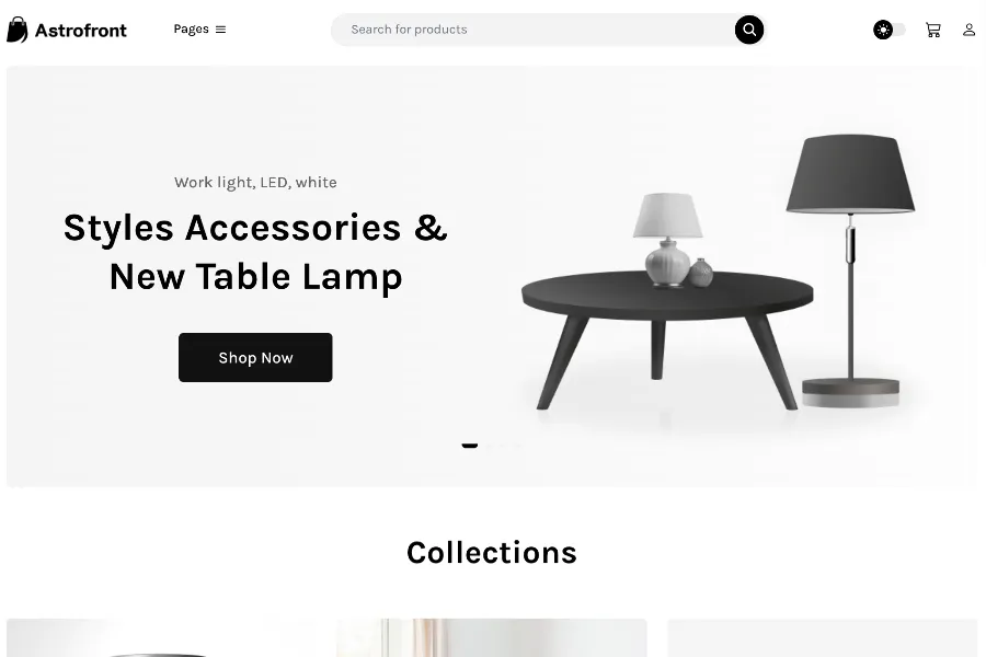 Astrofront astro and shopify theme