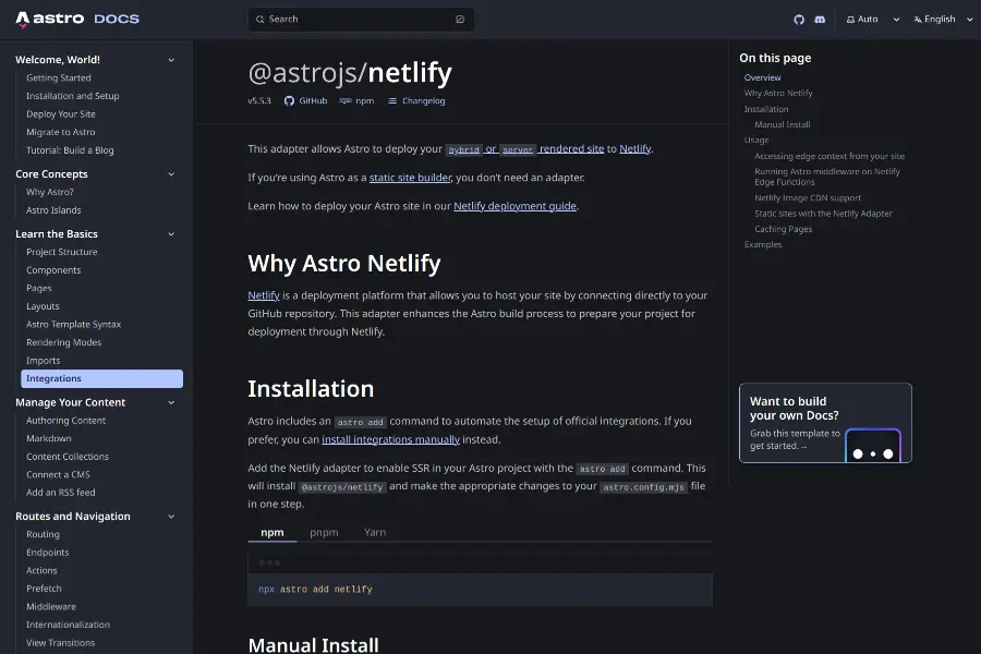 astro netlify integration