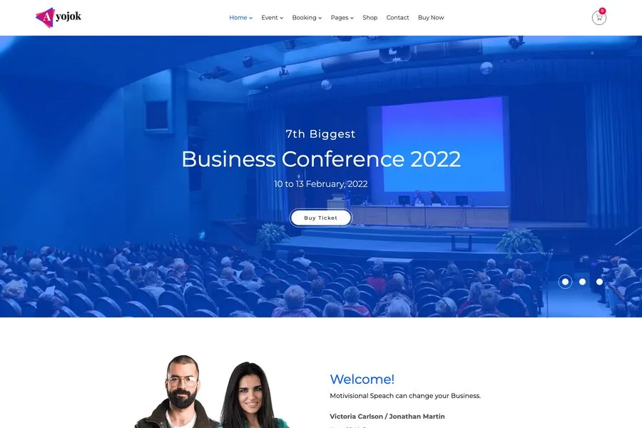 Ayojok - WordPress Conference Website Template