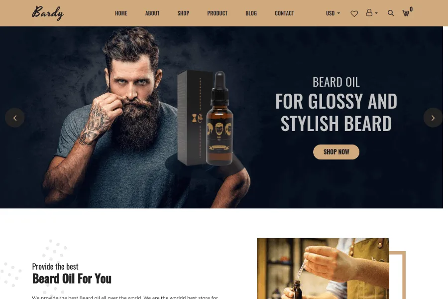 Bardy - Shopify Theme For Men's Fashion  Product