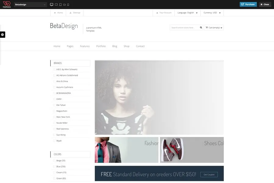 beta design ecommerce html template