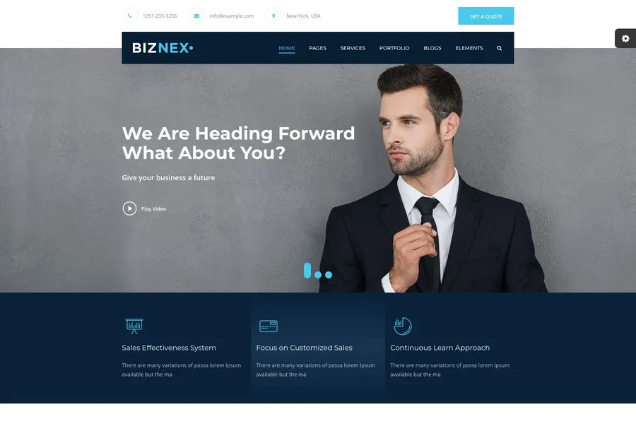 Biznex - Simple Business Website Template