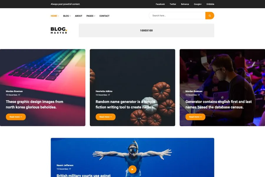 Blog Master - Exclusive HTML Bootstrap Blog Templates