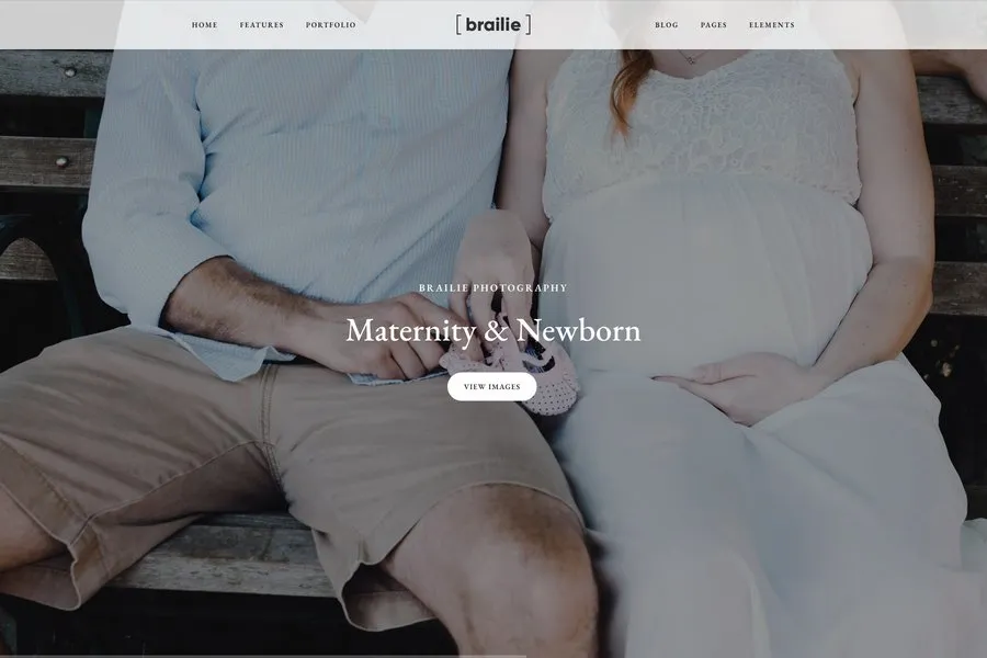 Photography Landing Page theme - Brailie