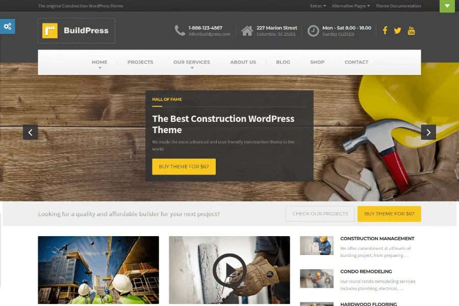 BuildPress - Best WordPress Construction Company Website Template