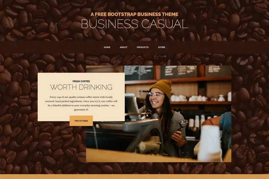 Business Casual - Best Free Bootstrap Website Template For Small Business