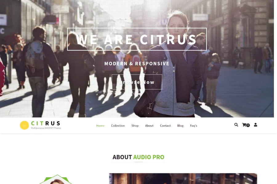Citrus - One Product Shopify Store Theme