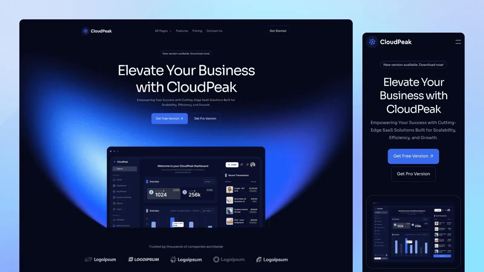 cloudpeak nextjs template