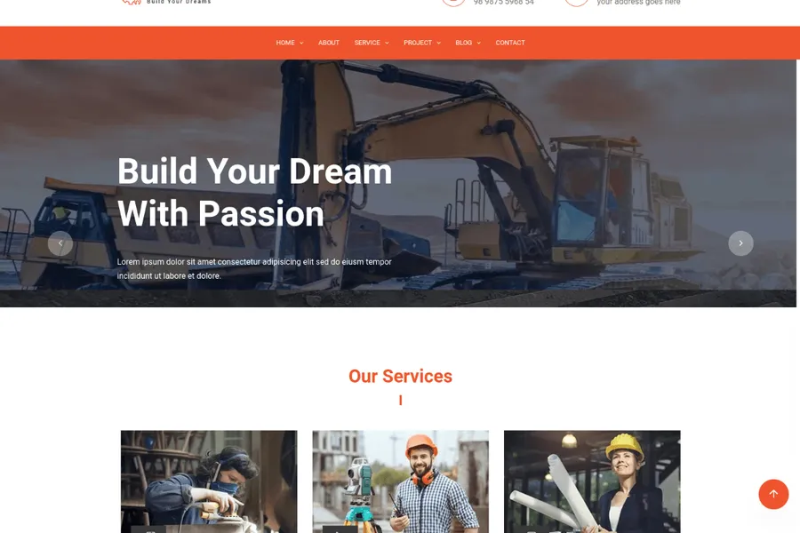 Constrk - Construction Website HTML Template