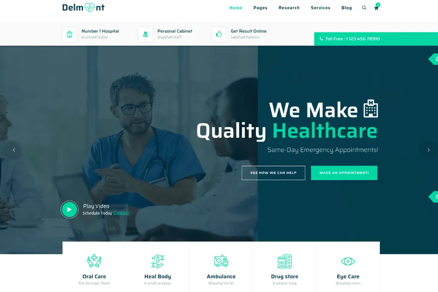 HTML Medical Website Templates
