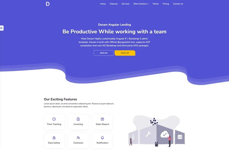 Bootstrap landing page themes