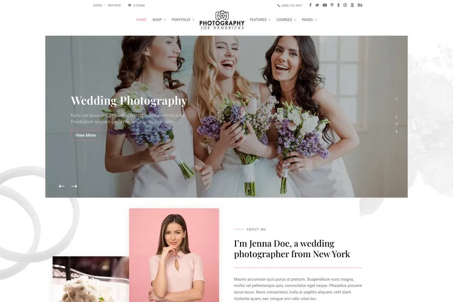 divi photography template