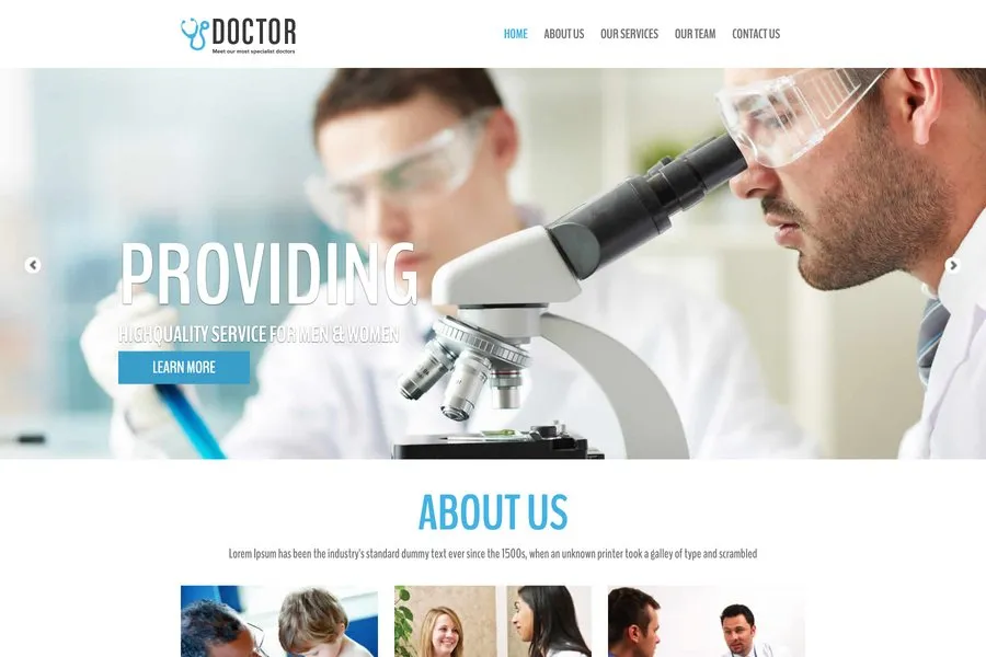 Free Bootstrap HTML Doctor Website Themes