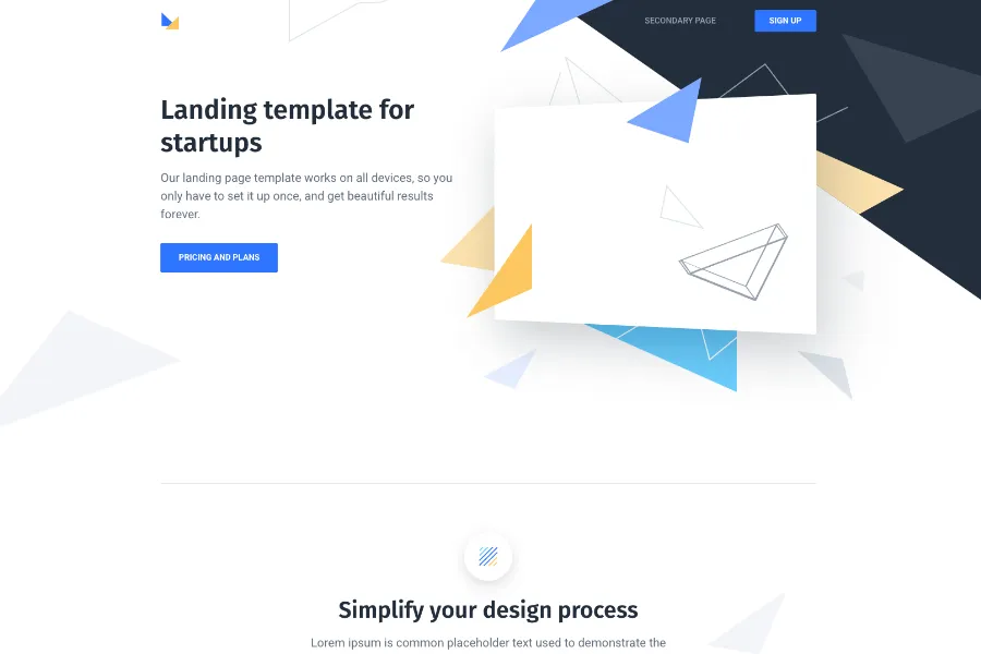 Frame - Landing Page Template