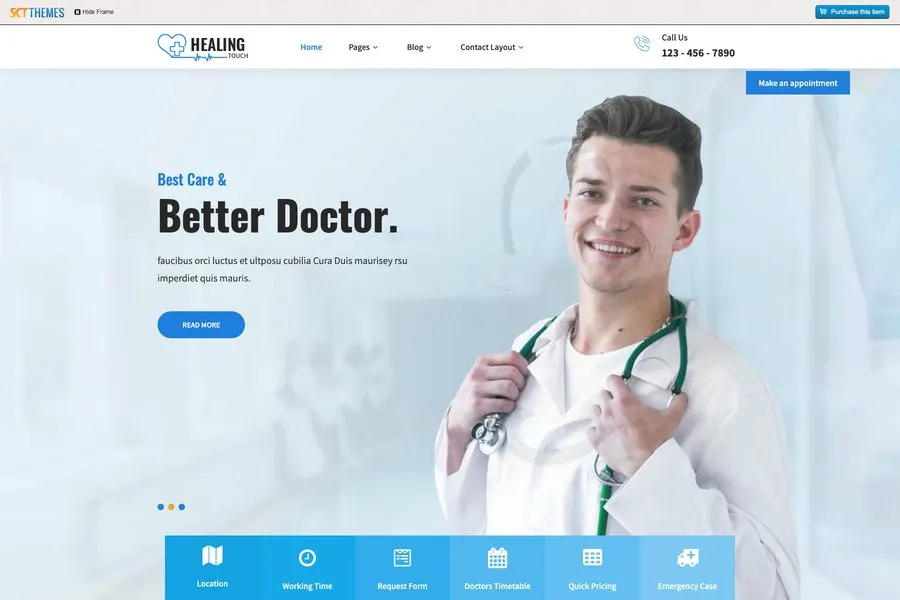 WP Doctor and Medical Website Theme Free