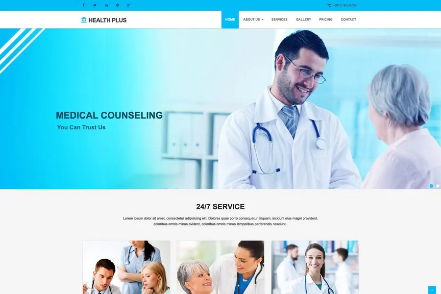 Free Doctor website Themes
