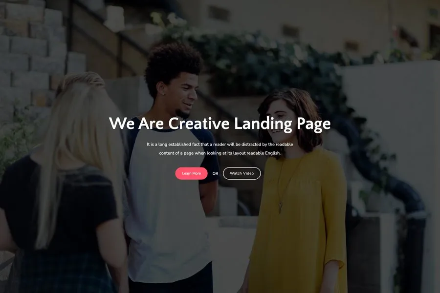 Best bootstrap landing page theme